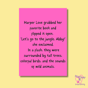 Book excerpt: Harper Love opens her favorite book and adventures into the jungle with Abby